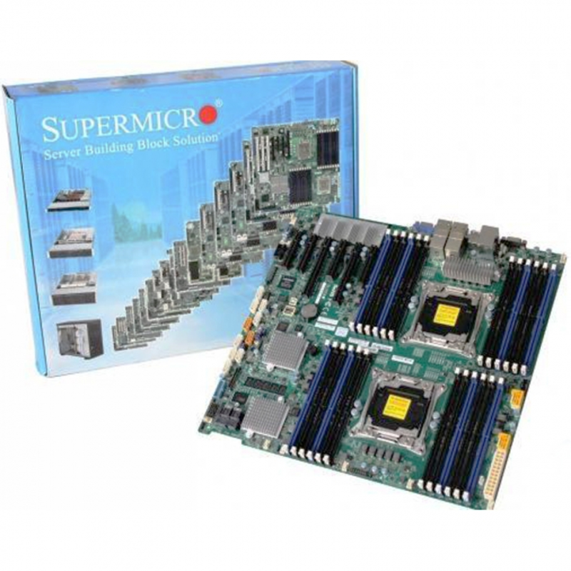 Материнская Плата SuperMicro MBD-X10DRC-LN4+-O Soc-2011 iC612 EEATX 24xDDR4 10xSATA3 SATA RAID iI350