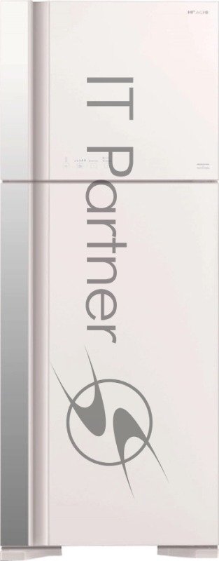 Холодильник Hitachi R-VG540PUC7 GPW 2-хкамерн. белое стекло (двухкамерный)