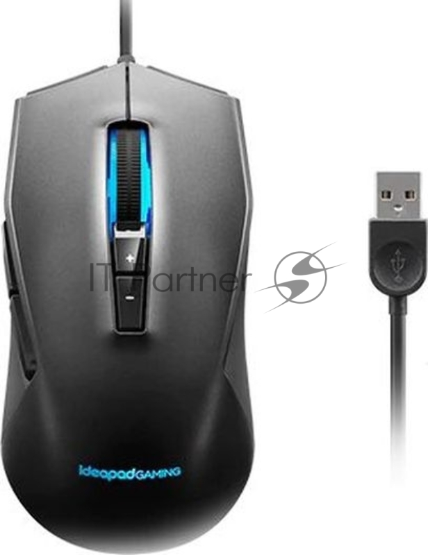 Мышь Lenovo IdeaPad Gaming M100 RGB графитовый оптическая (3200dpi) USB2.0 (7but)