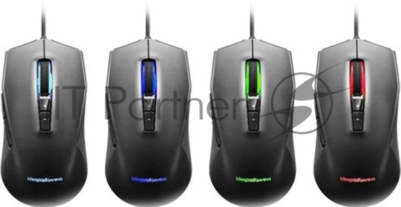 Мышь Lenovo IdeaPad Gaming M100 RGB графитовый оптическая (3200dpi) USB2.0 (7but)