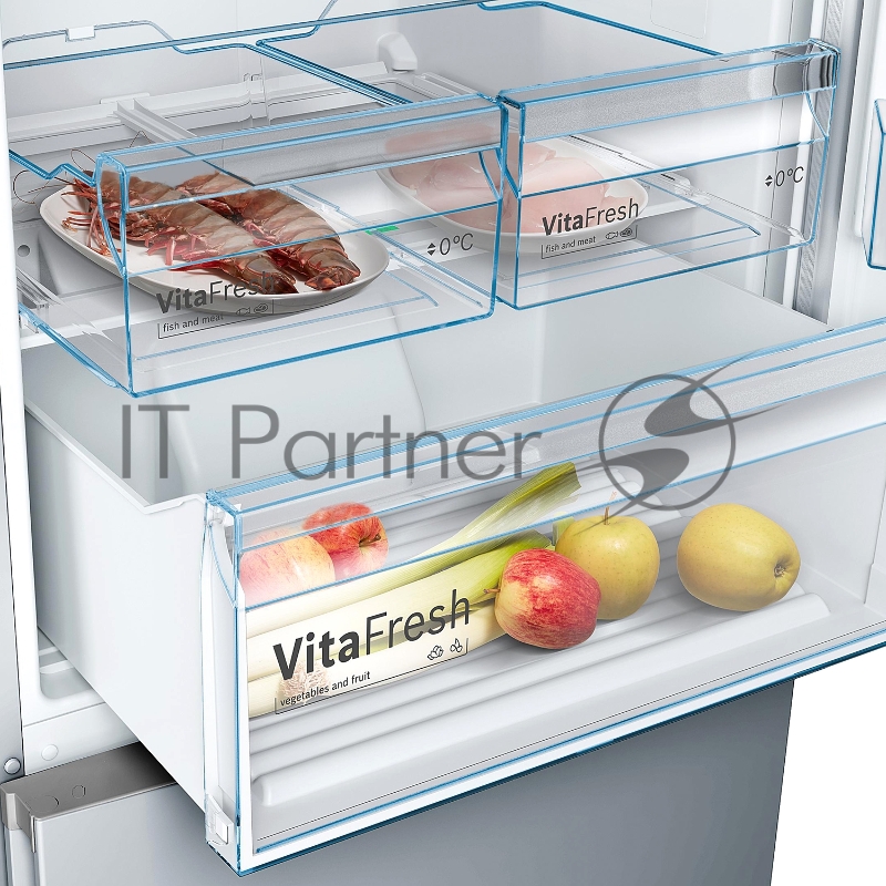 Холодильник Bosch KGN49XLEA, нержавеющая сталь