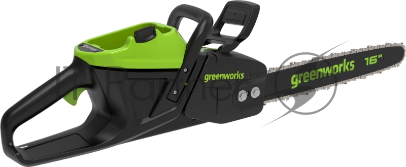 Цепная пила аккумуляторная (2008907UB) GreenWorks D60CS25k4, 60V, 40 см, бесщеточная, 2500 Вт, с 1хАКБ 4 Ач. и ЗУ