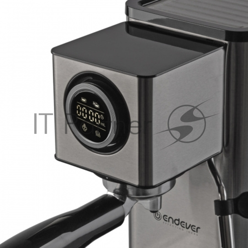 Кофеварка рожкового типа электрическа Endever Costa-1090, объем-1,2л, нержавеющая сталь, мощность 1400 Вт, давление 15 бар, 2 шт/уп