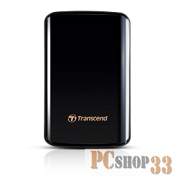 Внешний жесткий диск 1000ГБ 2.5 Transcend StoreJet 25D3 TS1TSJ25D3, черный (USB3.0)