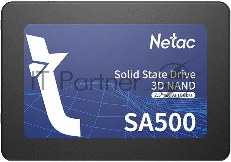 Твердотельный накопитель Netac SA500 2.5 SATAIII 3D NAND SSD 2TB, R/W up to 530/475MB/s 3Y
