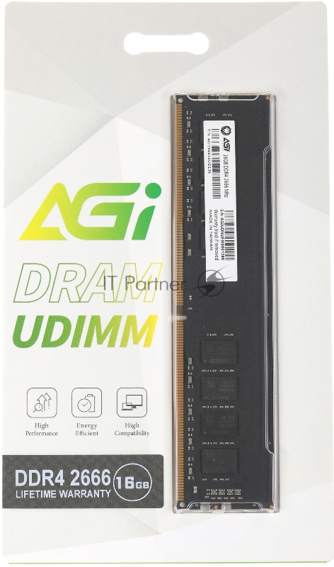 Память DDR4 16Gb 2666MHz AGi AGI266616UD138 UD138 RTL PC4-25600 DIMM 288-pin Ret