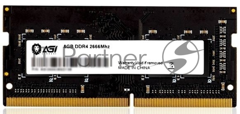 Память DDR4 8Gb 2666MHz AGi AGI266608SD138 SD138 RTL PC4-21300 SO-DIMM 260-pin 1.2В Ret