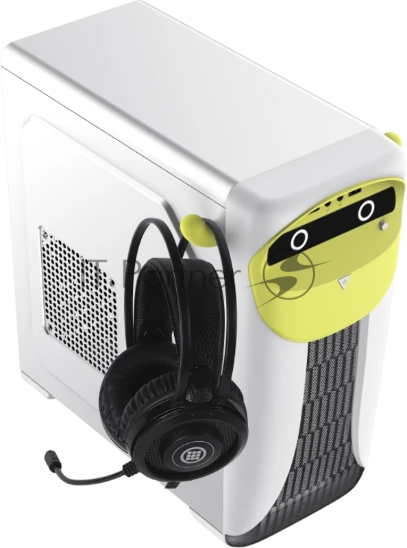 Корпус GameMax Cute OWL W-Y без БП (Midi Tower, ATX, Бело-желтый, 1*USB3.0 + 2*USB2.0, 2*120мм)