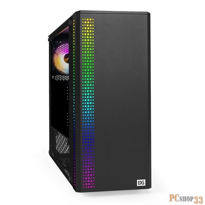 Корпус Miditower ExeGate Mistery Z4-NPX700 Grey (ATX, БП 700NPX с вент. 12см, 2*USB+1*USB3.0, HD аудио, серый, вент. 12 см с RGB подсветкой, пылевые фильтры, боковая панель - закаленное стекло)