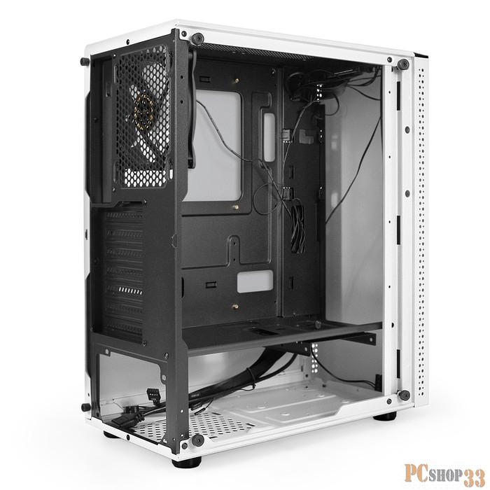 Корпус Miditower ExeGate Mistery Z4-NPX700 White (ATX, БП 700NPX с вент. 12см, 2*USB+1*USB3.0, HD аудио, белый, вент. 12 см с RGB подсветкой, пылевые фильтры, боковая панель - закаленное стекло)