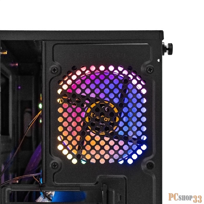 Корпус Minitower ExeGate Mistery R2-NPX600 (mATX, БП 600NPX с вент. 12 см, 2*USB+1*USB3.0, аудио, черный, 1 вент. 12см с RGB подсветкой и полоса на передней панели, боковая панель - закаленное стекло)