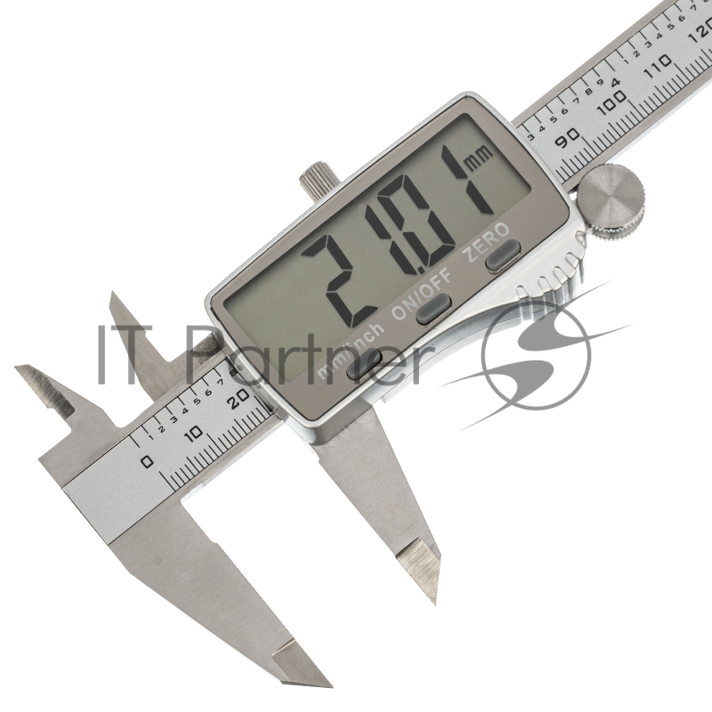 Штангенциркуль, 150 мм, электронный, большой дисплей, с глубиномером// Denzel