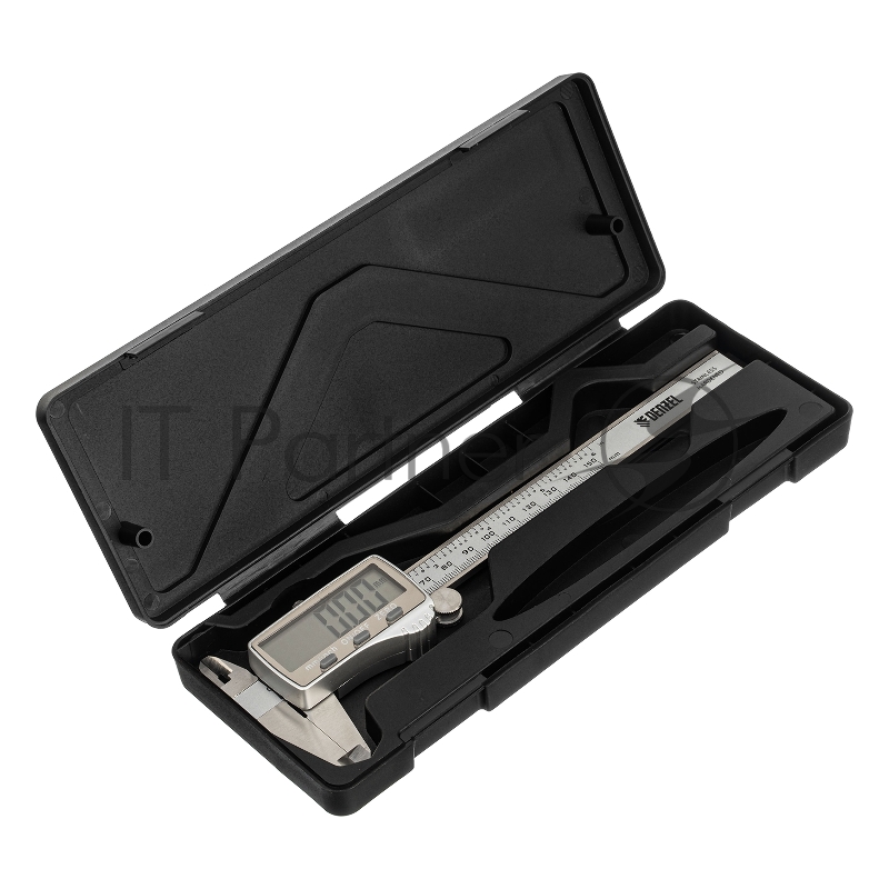 Штангенциркуль, 150 мм, электронный, большой дисплей, с глубиномером// Denzel