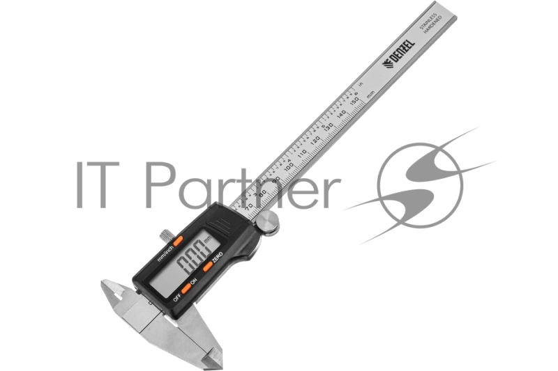 Штангенциркуль, 150 мм, электронный, с глубиномером// Denzel