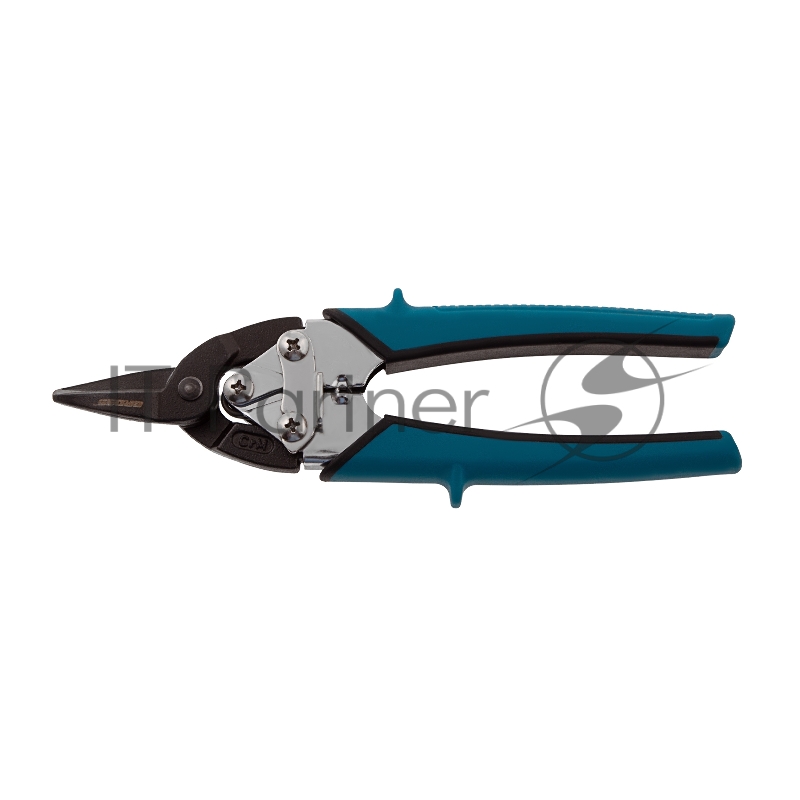 Ножницы по металлуPIRANHA,190мм,прямой рез,сталь-СrM,двухкомпонентные рукоятки// Gross