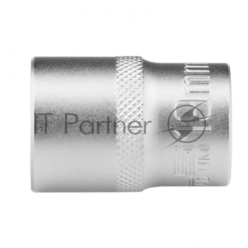 Головка торцевая, 19 мм, 12-гранная, CrV, под квадрат 1/2, хромированная// Stels