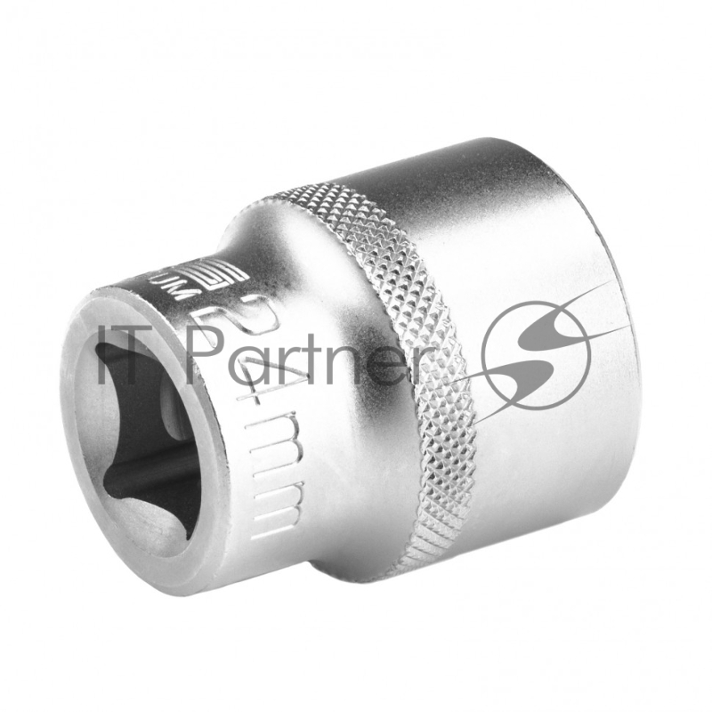 Головка торцевая, 24 мм, 12-гранная, CrV, под квадрат 1/2, хромированная// Stels