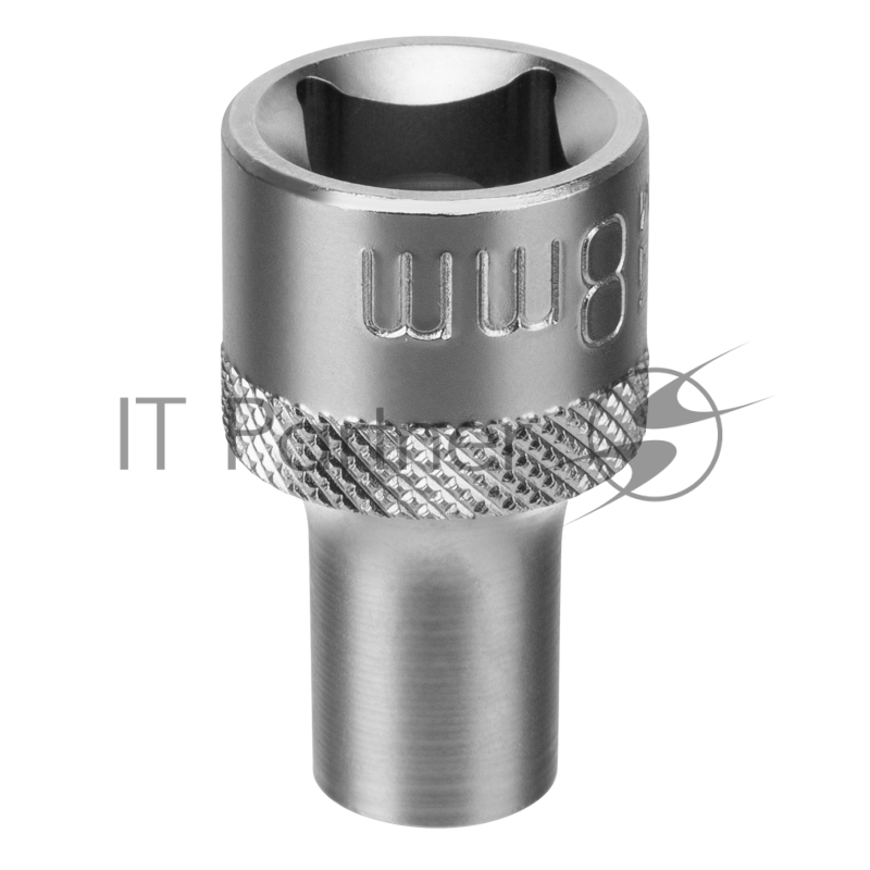 Головка торцевая, 8 мм, 12-гранная, CrV, под квадрат 1/2, хромированная// Stels