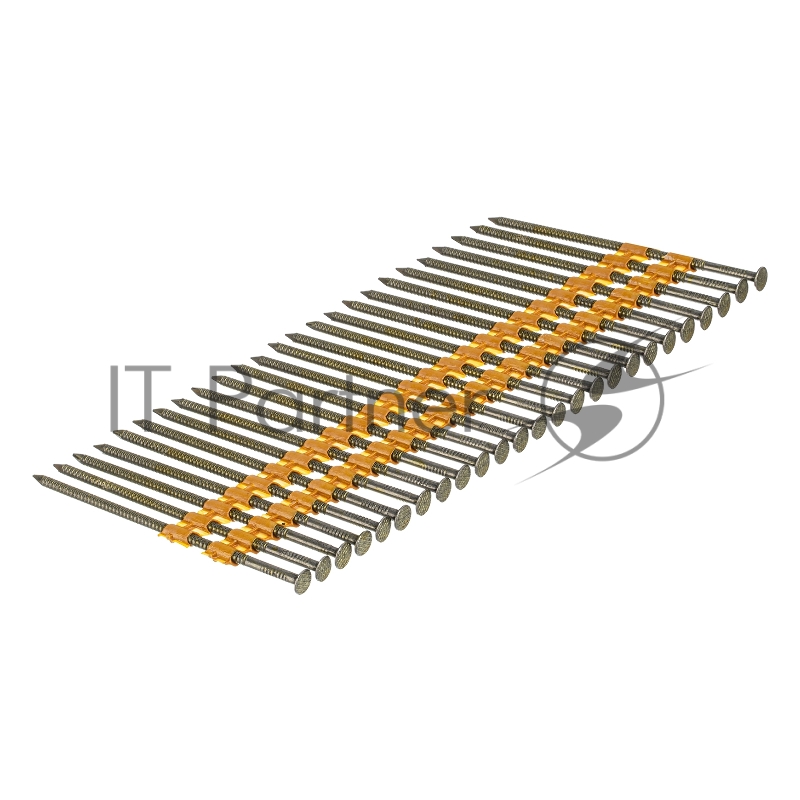 Гвозди для пнев. нейлера (крашен.), длина - 90 мм, диам. - 3,05 мм, 2000 шт.// Denzel