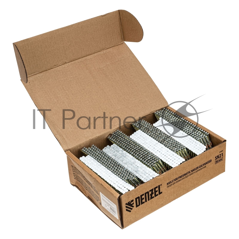 Гвозди для пнев. нейлера (оцинк.), длина - 90 мм, диам. - 3,05 мм, 2000 шт.// Denzel