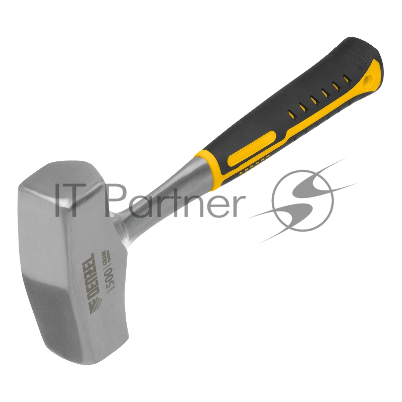 Кувалда 1,5 кг, цельнометаллическая, двухкомпонентная рукоятка// Denzel