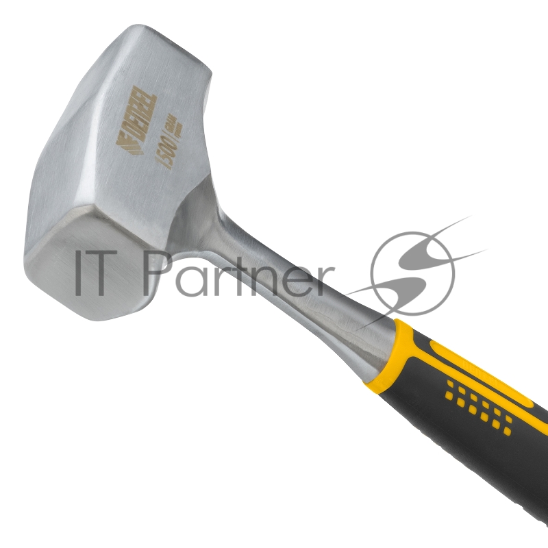 Кувалда 1,5 кг, цельнометаллическая, двухкомпонентная рукоятка// Denzel