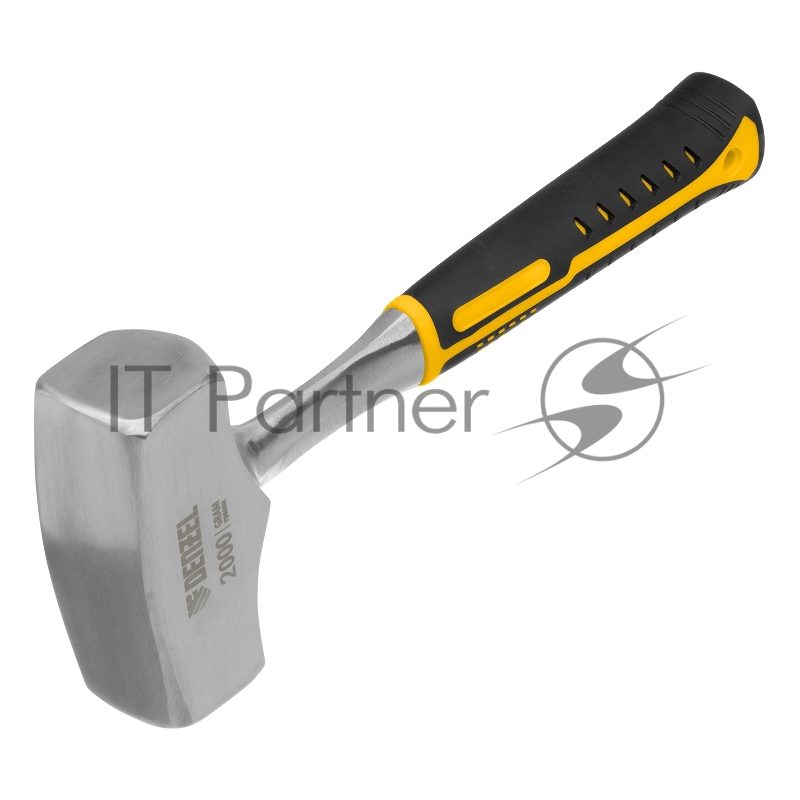 Кувалда 2 кг, цельнометаллическая, двухкомпонентная рукоятка// Denzel