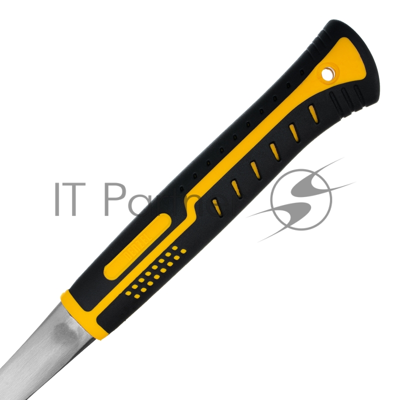 Молоток-гвоздодер 450 г, цельнометаллический, двухкомпонентная рукоятка // Denzel