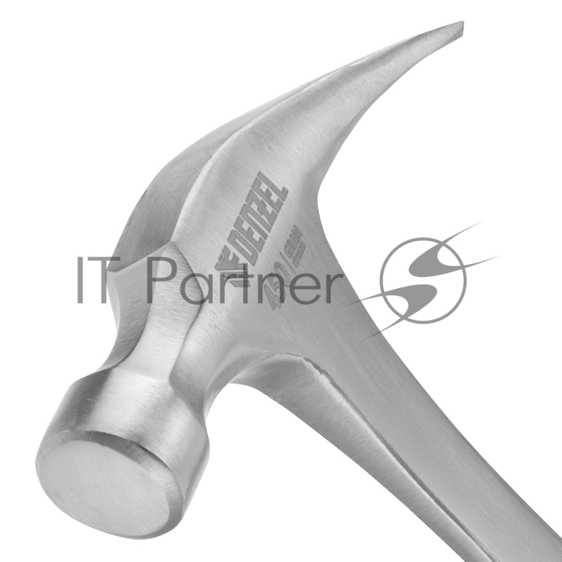 Молоток-гвоздодер 450 г, цельнометаллический, двухкомпонентная рукоятка // Denzel