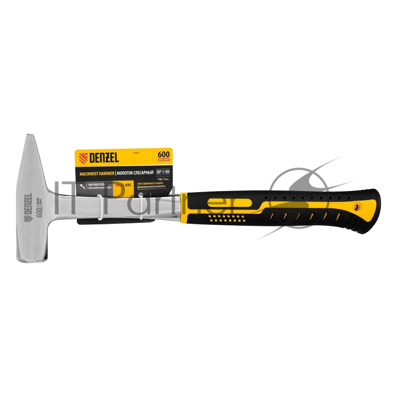 Молоток слесарный 600 г, цельнометаллический, двухкомпонентная рукоятка // Denzel