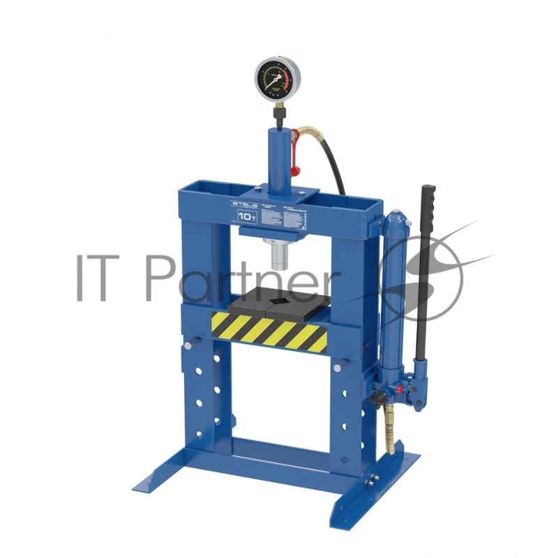 Пресс гидравлический настольный с манометром, 10 т// Stels