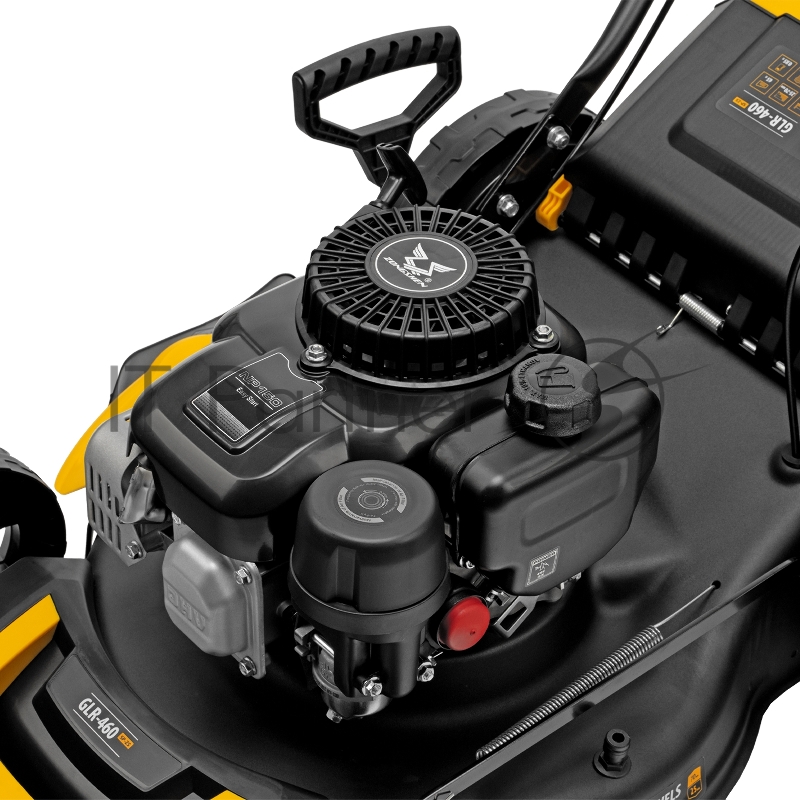 Газонокосилка бензиновая GLR-460SP-ZS, 149 см3, ширина 46 см, привод, травосборник 65 л// Denzel