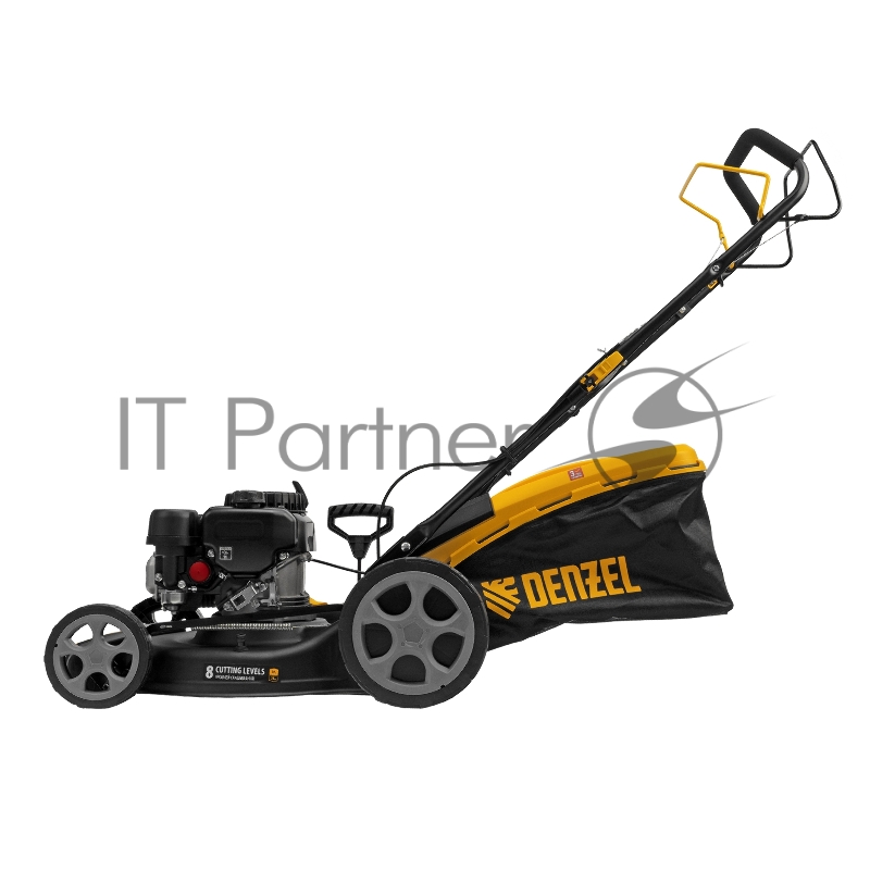 Газонокосилка бензиновая GLR-460SP-ZS, 149 см3, ширина 46 см, привод, травосборник 65 л// Denzel