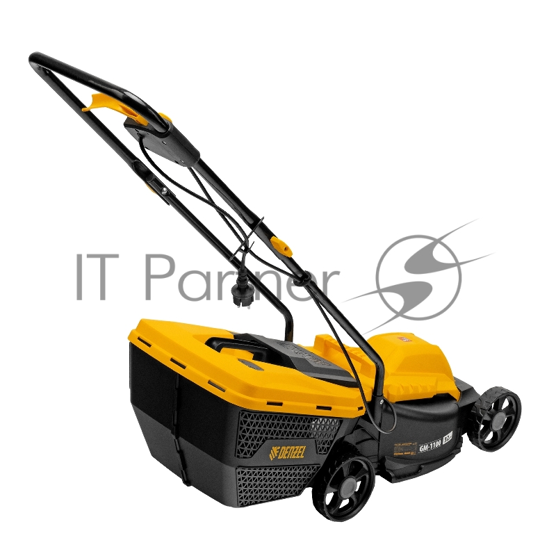 Газонокосилка электрическая GM-1100, 1100 Вт, шир. 32 см, 3 уров., травосб. 30 л// Denzel