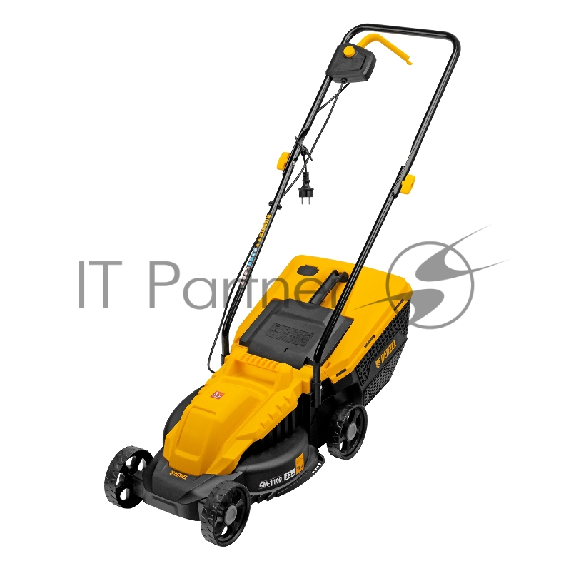 Газонокосилка электрическая GM-1100, 1100 Вт, шир. 32 см, 3 уров., травосб. 30 л// Denzel