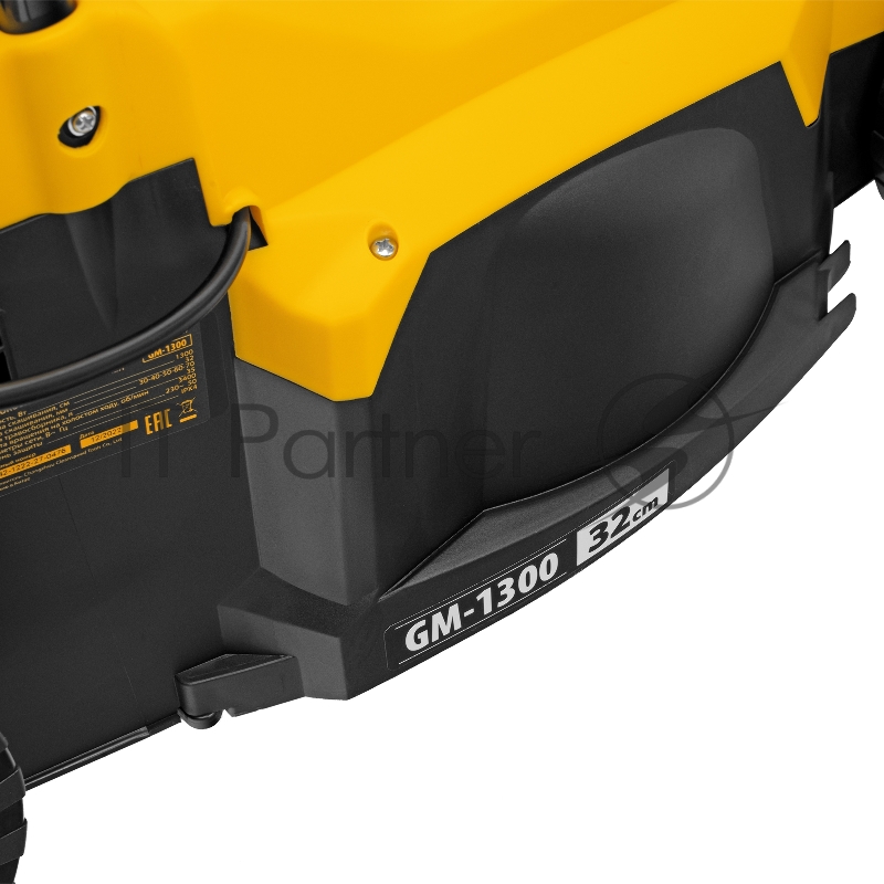 Газонокосилка электрическая GM-1300, 1300 Вт, шир. 32 см, 5 уров., травосб. 35 л// Denzel