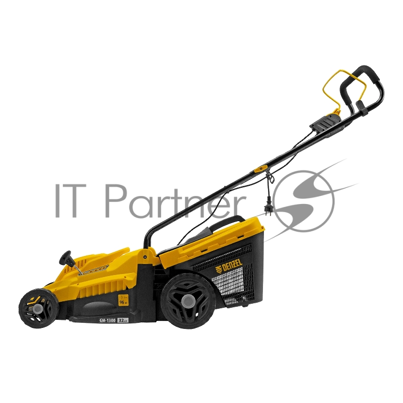 Газонокосилка электрическая GM-1300, 1300 Вт, шир. 32 см, 5 уров., травосб. 35 л// Denzel