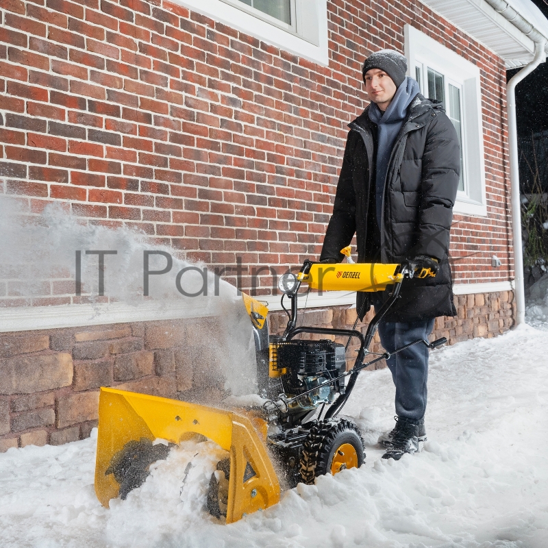Бензиновая снегоуборочная машина SB 560 LP, 212cc, эл.старт, фара// Denzel