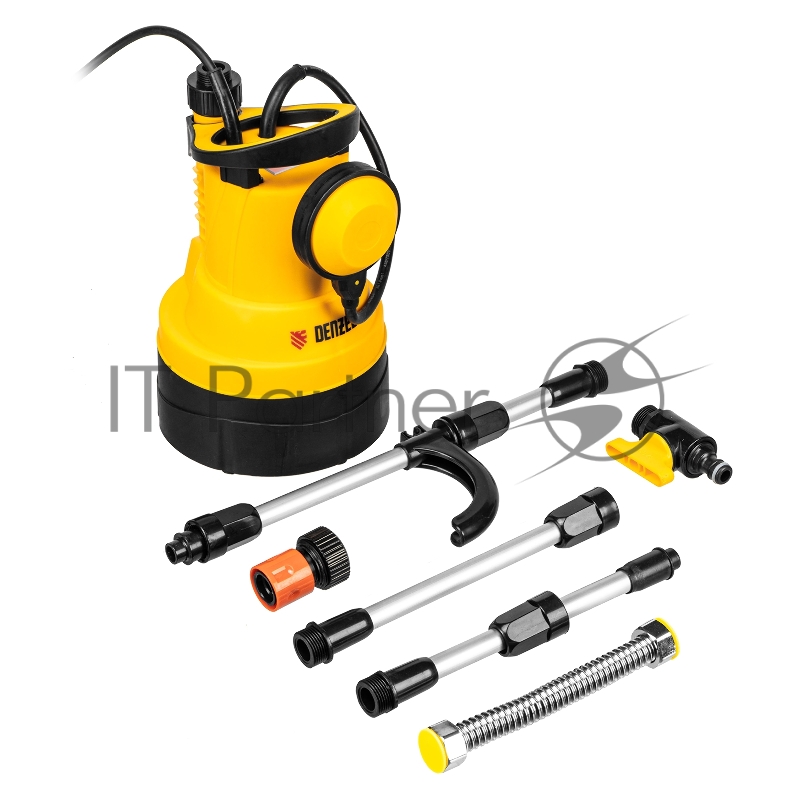 Дренажный насос для чистой воды DPB400, 400 Вт, подъем 11 м, 5500 л/ч// Denzel