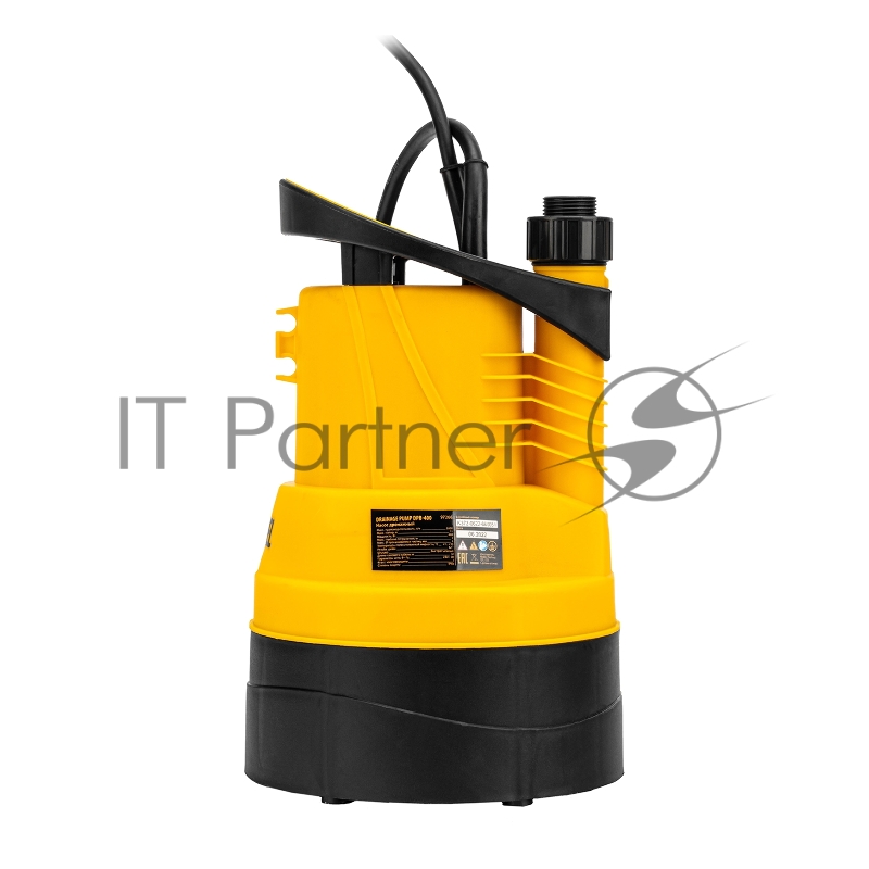 Дренажный насос для чистой воды DPB400, 400 Вт, подъем 11 м, 5500 л/ч// Denzel
