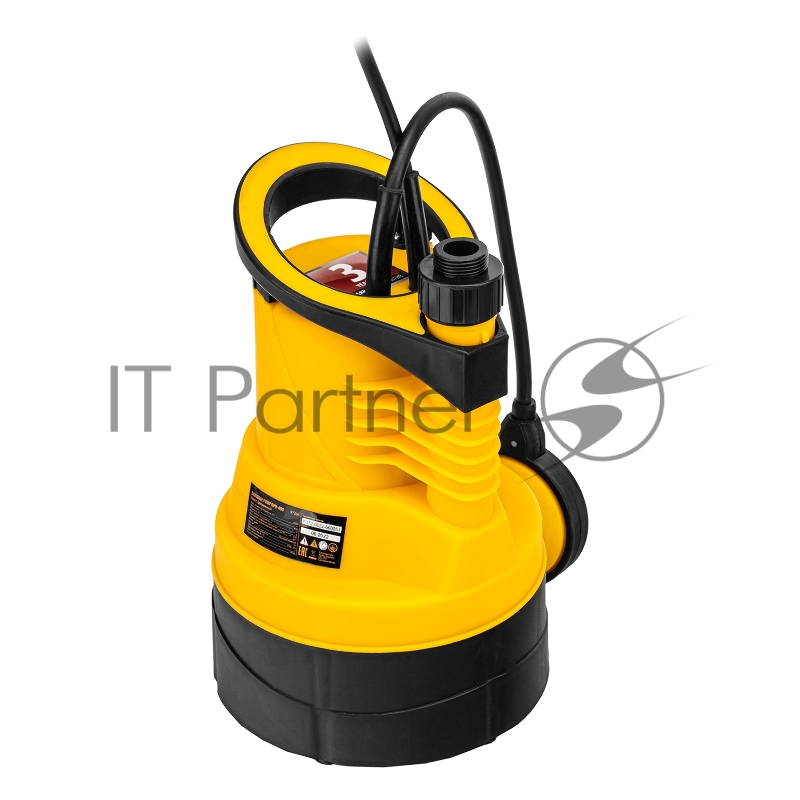 Дренажный насос для чистой воды DPB400, 400 Вт, подъем 11 м, 5500 л/ч// Denzel