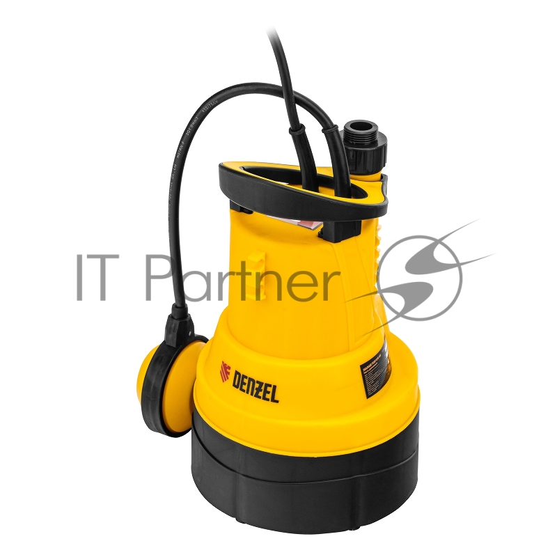 Дренажный насос для чистой воды DPB400, 400 Вт, подъем 11 м, 5500 л/ч// Denzel