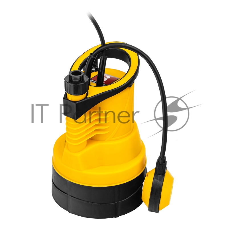 Дренажный насос для чистой воды DPB400, 400 Вт, подъем 11 м, 5500 л/ч// Denzel