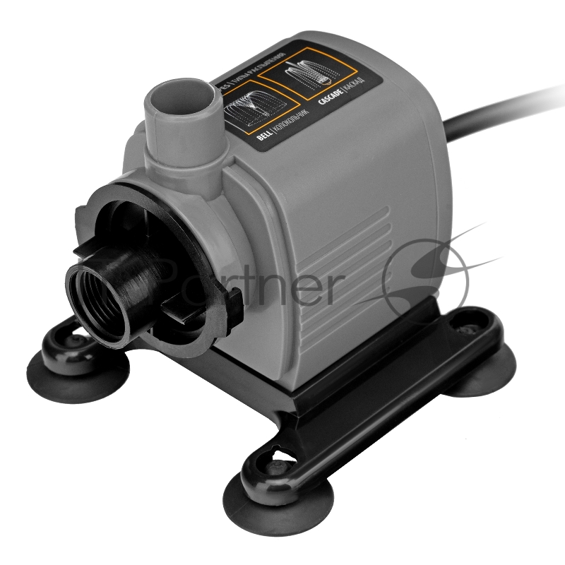 Насос фонтанный FNP18-14, 18 Вт, подъем 1,4 м, 750 л/ч, колокольчик/каскад// Denzel