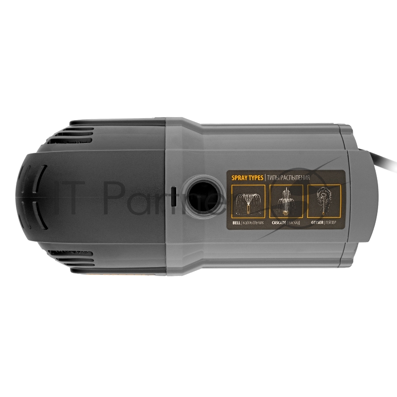 Насос фонтанный FNP31-24, 31 Вт, подъем 2,4 м, 1500 л/ч, колокольчик/2 каскада/гейзер// Denzel