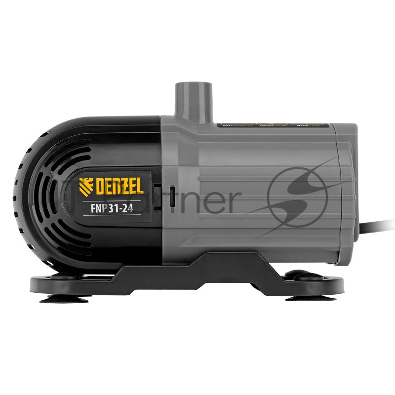 Насос фонтанный FNP31-24, 31 Вт, подъем 2,4 м, 1500 л/ч, колокольчик/2 каскада/гейзер// Denzel