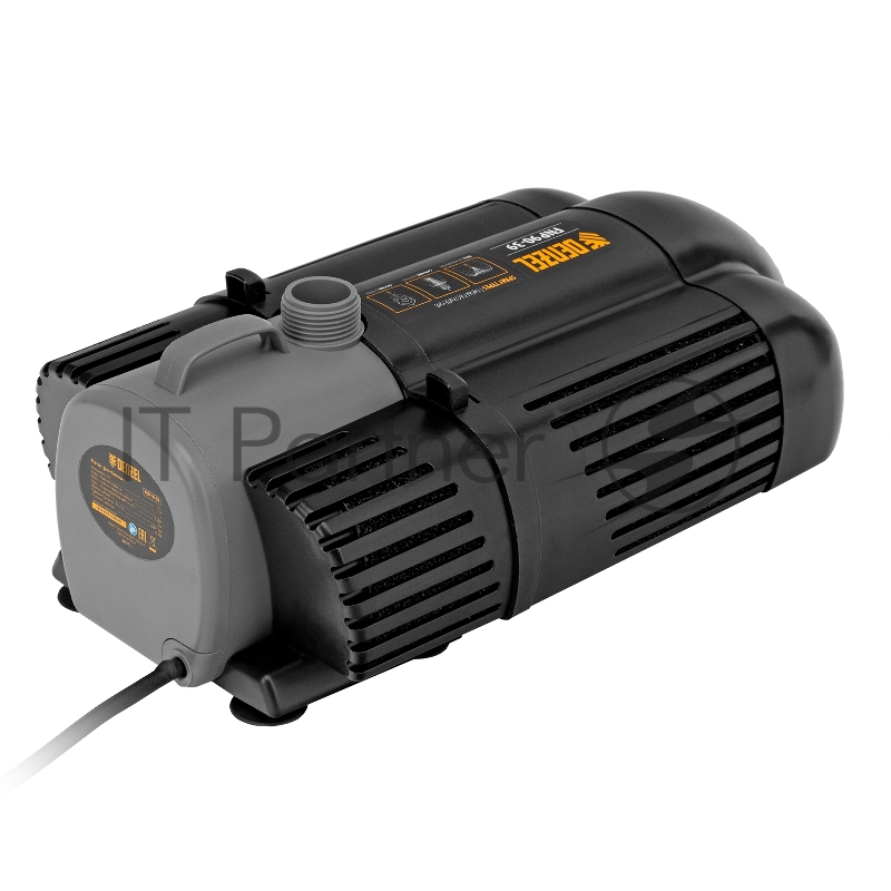 Насос фонтанный FNP90-39, 92 Вт, подъем 3,9 м, 3200 л/ч, колокольчик/каскад/гейзер// Denzel