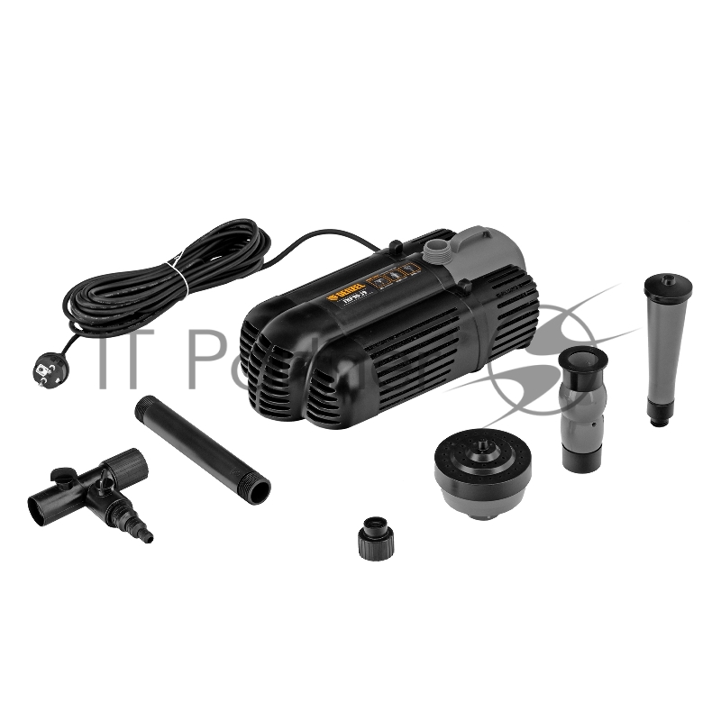 Насос фонтанный FNP90-39, 92 Вт, подъем 3,9 м, 3200 л/ч, колокольчик/каскад/гейзер// Denzel