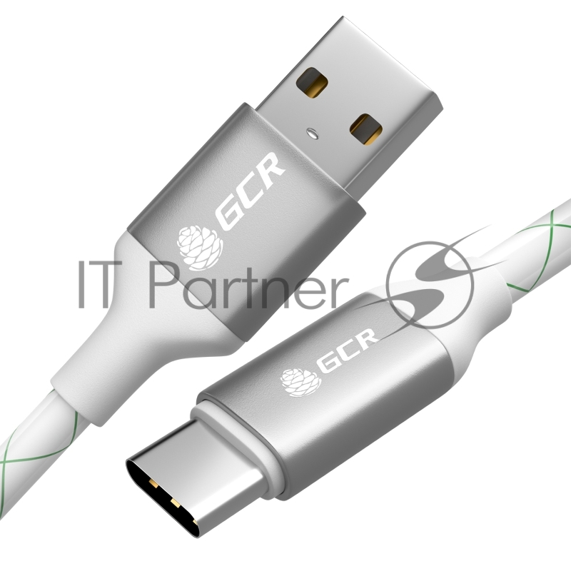 Кабель GCR 1.0m TypeC, для Samsung, ОS Android, быстрая зарядка, белый, AL корпус серебро, белый ПВХ, 28/24 AWG, GCR-52268 GCR Кабель 1.0m TypeC, для Samsung, ОS Android, быстрая зарядка, белый, AL корпус серебро, белый ПВХ, 28/24 AWG, GCR-52268