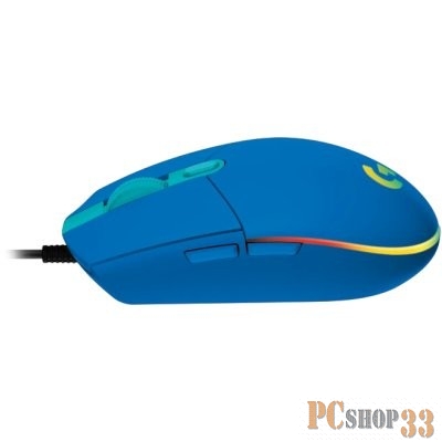 Мышь Logitech G203 LIGHTSYNC Corded Gaming Mouse <USB, Blue, Retail> 910-005798